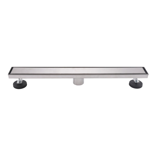 2-in-1 Dual-Cover Linear Drain with Removable Hair Strainer