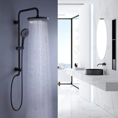 10" Rainfall Bathroom Shower Head 3-Function Handheld Shower Head With Slide Bar (Main Body Not Included)