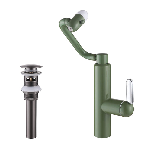 Single-Hole Pull-Out Bathroom Faucet with 360° Bionic Arm and 4 Spray Modes