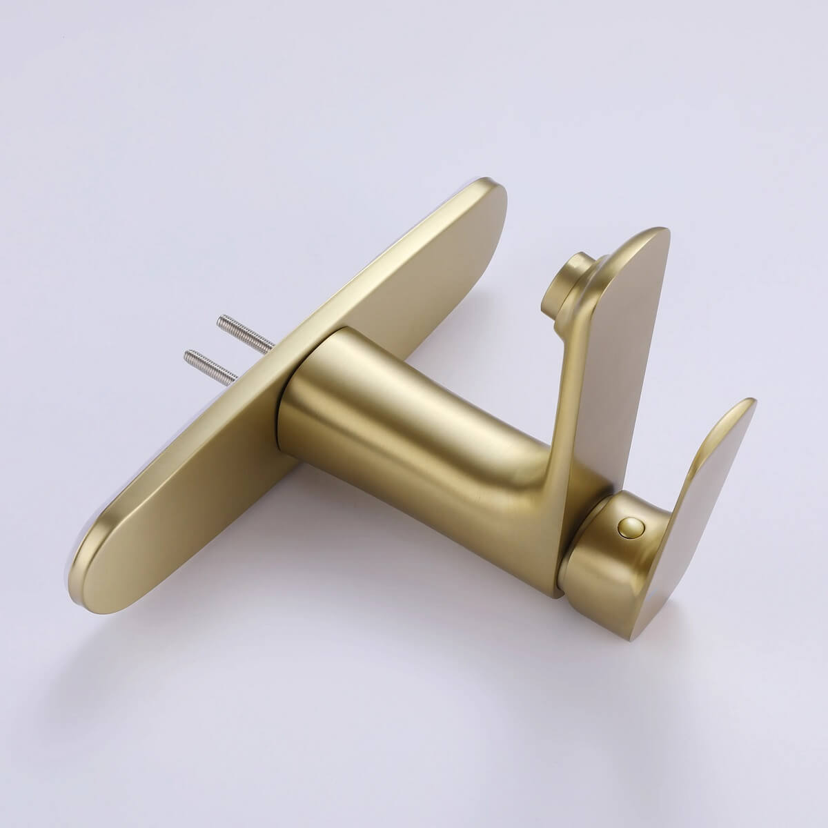 1-Hole Single-Handle Bathroom Sink Faucet with 10-Inch Deck Plate