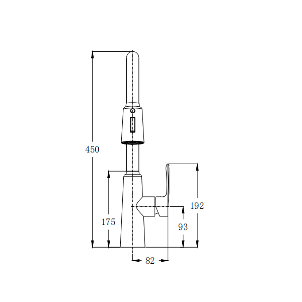 Kitchen Sink Faucet With Pull Out Sprayer In Brushed Nickel