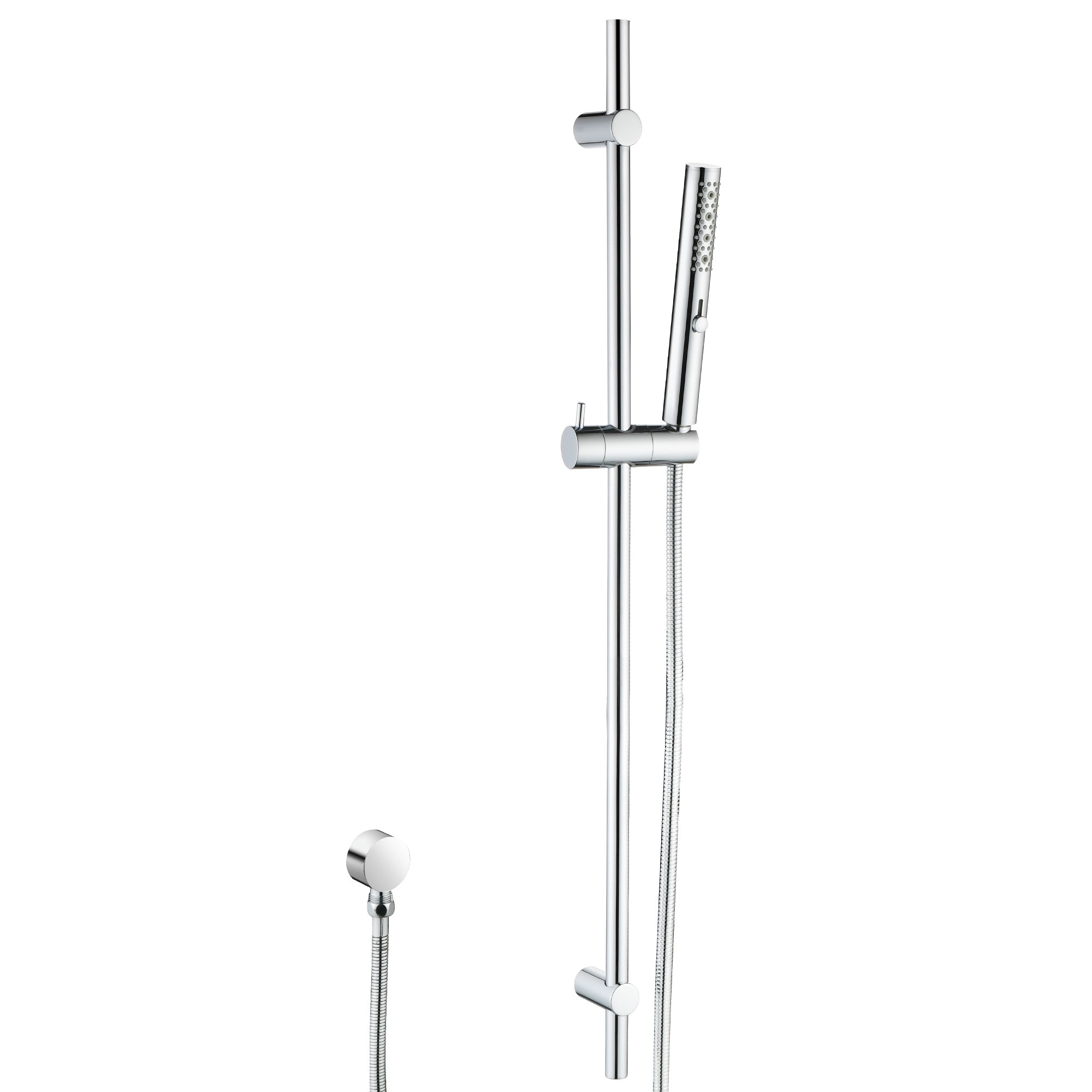 3-Function High Pressure Shower Slide Bar System, 35.4 Inch Shower Bar Slide Set, 70.8 Inch Stainless Steel Hose, TF00H1