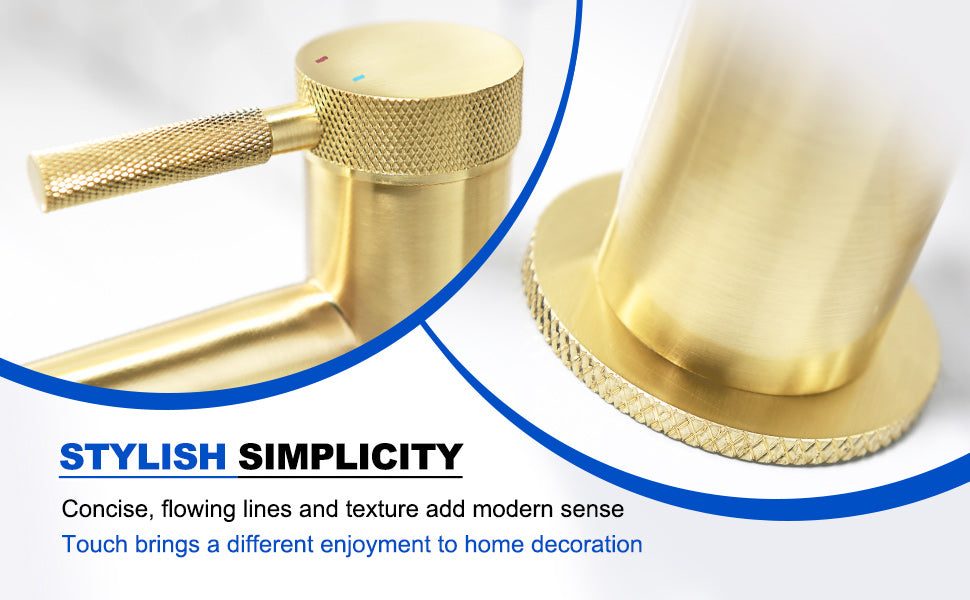 Single Handle Bathroom Sink Faucet,Single Hole Bathroom Faucet with Supply Hoses