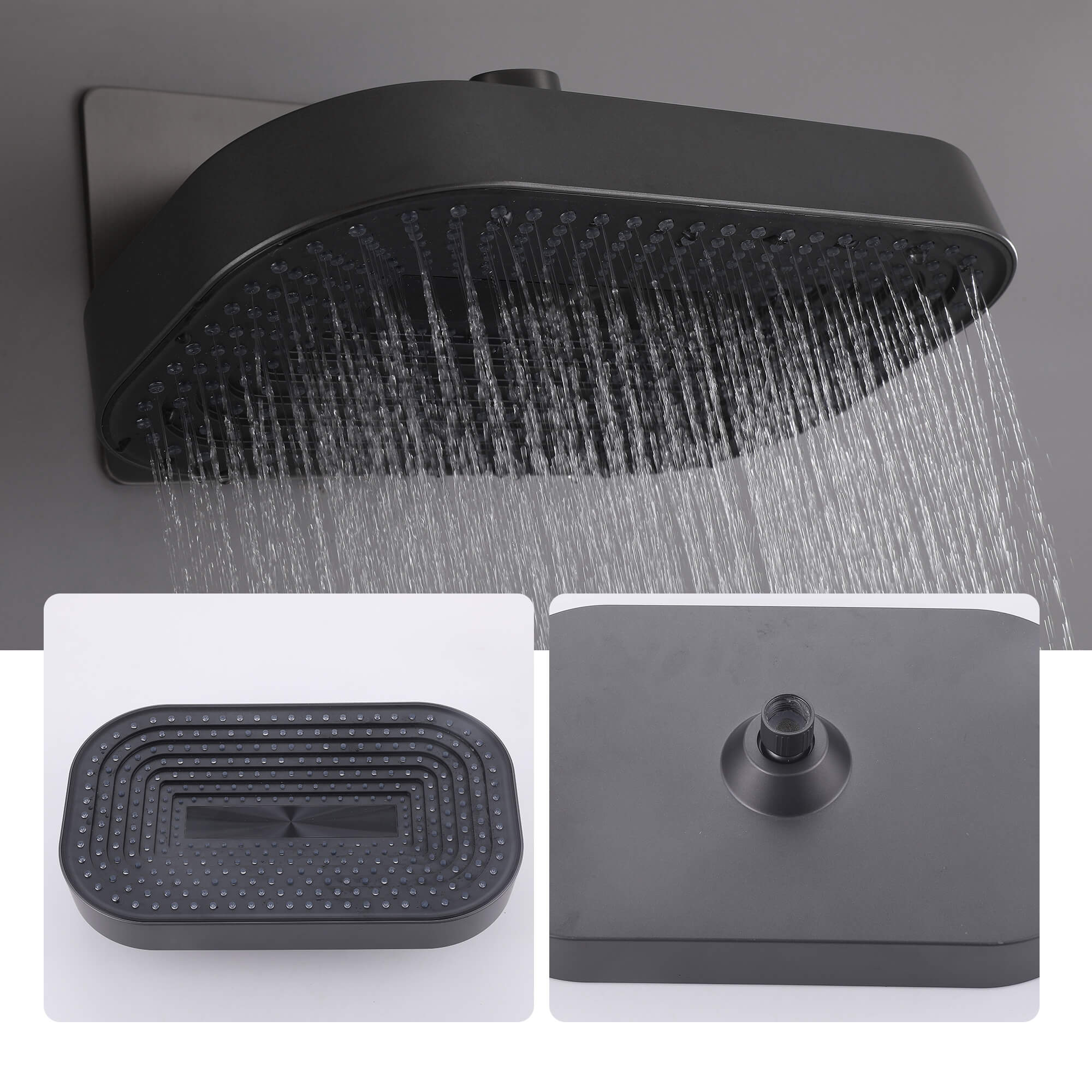 3-Function Thermostatic Shower System with Simultaneous Flow Valve