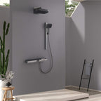 3-Function Thermostatic Shower System with Simultaneous Flow Valve