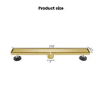2-in-1 Dual-Cover Linear Drain with Removable Hair Strainer