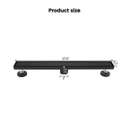 2-in-1 Dual-Cover Linear Drain with Removable Hair Strainer