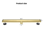 2-in-1 Dual-Cover Linear Drain with Removable Hair Strainer