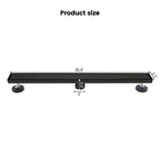 2-in-1 Dual-Cover Linear Drain with Removable Hair Strainer