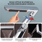 6.2" H Brass Single Hole Waterfall Bathroom Sink Faucet