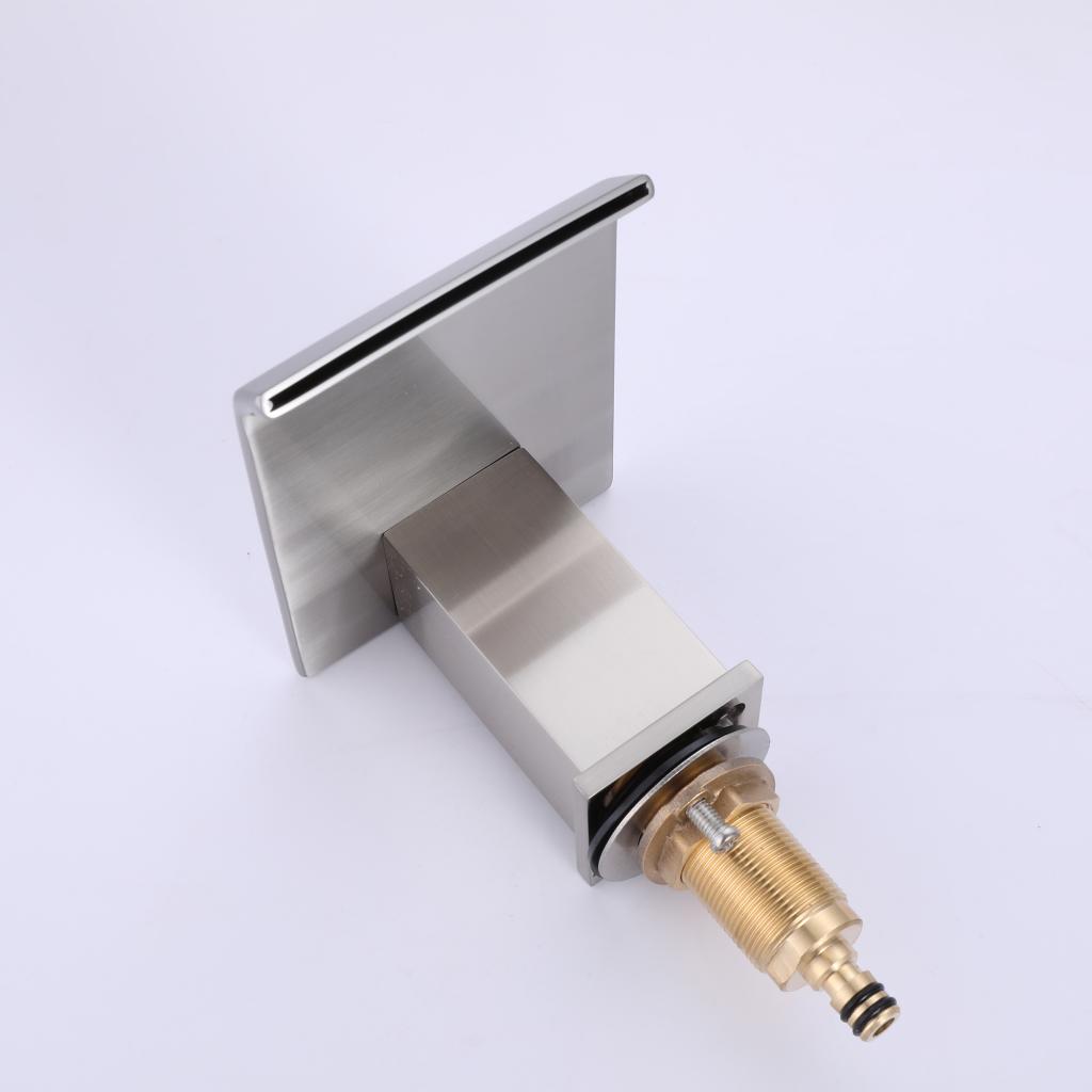 6-12'' Widespread Waterfall Bathroom Faucet with 304 Stainless Steel Storage Top