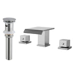 6-12'' Widespread Waterfall Bathroom Faucet with 304 Stainless Steel Storage Top