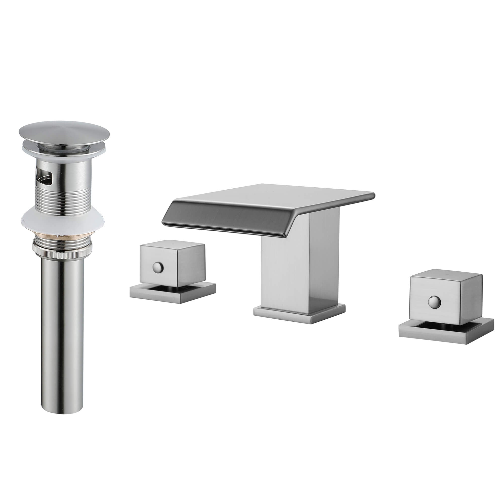 6-12'' Widespread Waterfall Bathroom Faucet with 304 Stainless Steel Storage Top