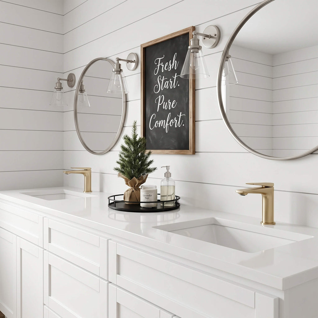 Modern Streamlined Flat-Spout Solid Brass Basin Faucet