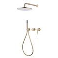 2-Functions Dual-Head Shower System with Thin Circular Rainfall Head
