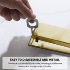 2-in-1 Dual-Cover Linear Drain with Removable Hair Strainer