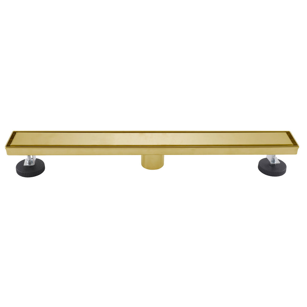 2-in-1 Dual-Cover Linear Drain with Removable Hair Strainer
