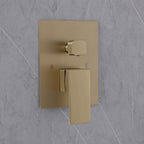 Concealed Tub Shower System with Fold-Away Tub Spout & 3-Function Hand Shower