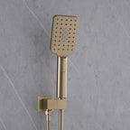 Concealed Tub Shower System with Fold-Away Tub Spout & 3-Function Hand Shower