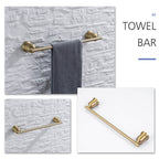 4-Piece Bathroom Hardware Set | 304 Stainless Steel Wall Mounted