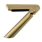 6.2" H Brass Single Hole Waterfall Bathroom Sink Faucet