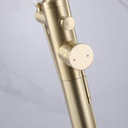 Classic Freestanding Tub Faucet with Hand Shower | 360° Swivel High-Flow Spout