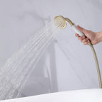 Classic Freestanding Tub Faucet with Hand Shower | 360° Swivel High-Flow Spout