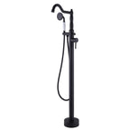 Classic Freestanding Tub Faucet with Hand Shower | 360° Swivel High-Flow Spout