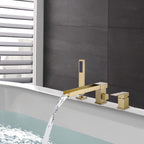 Waterfall Roman Tub Faucet with Hand Shower & 3.5 GPM Fast-Fill Spout