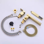 Waterfall Roman Tub Faucet with Hand Shower & 3.5 GPM Fast-Fill Spout