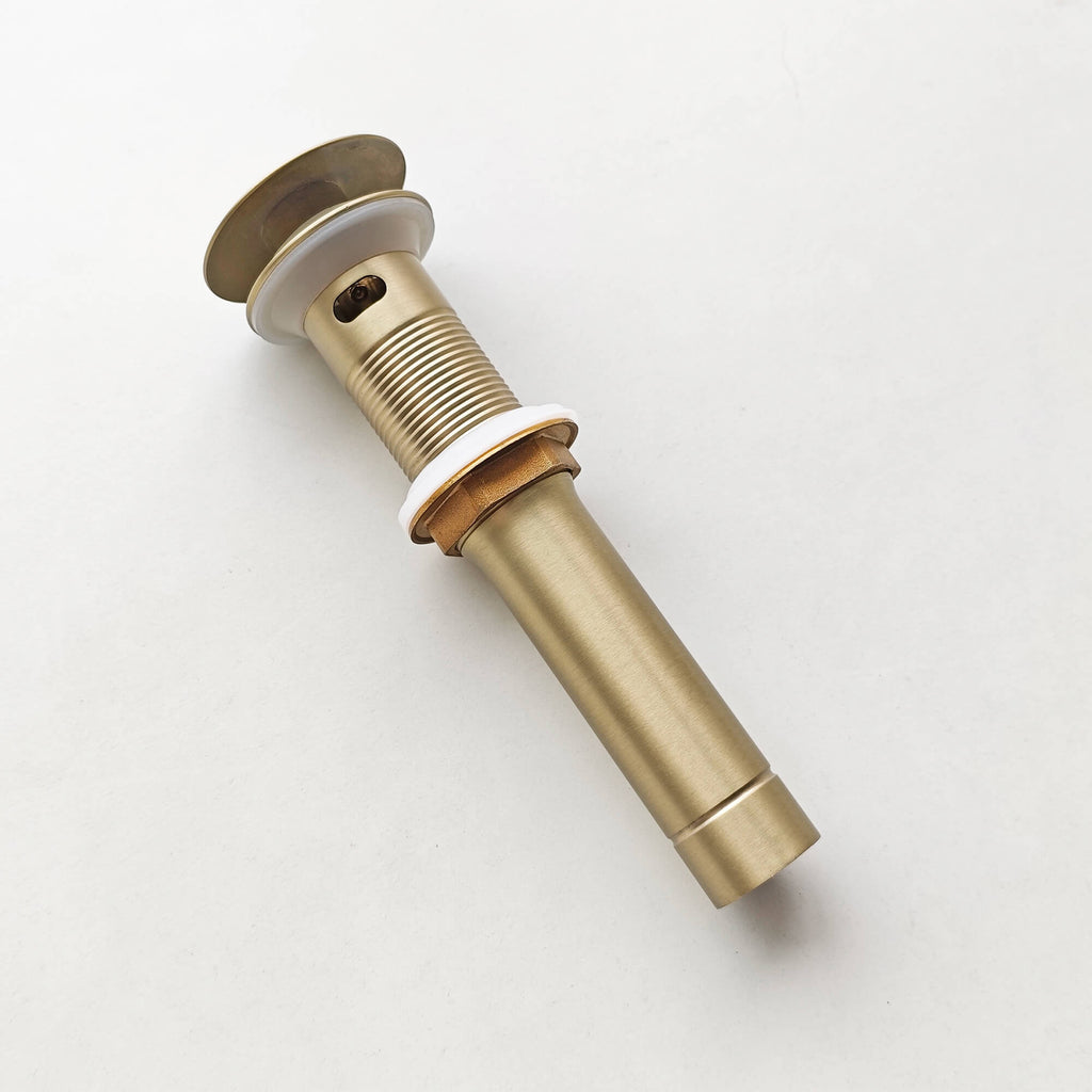 Wide‑Top Pop-Up Drain for Bathroom Sinks with Overflow