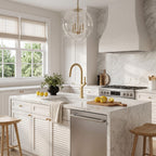 70.8 In High-Arc Brass Single-Hole Pull-Out Kitchen Faucet with Dual-Function Sprayer