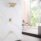 Minimalist 2-Function Shower System with High-Flow Tub Spout