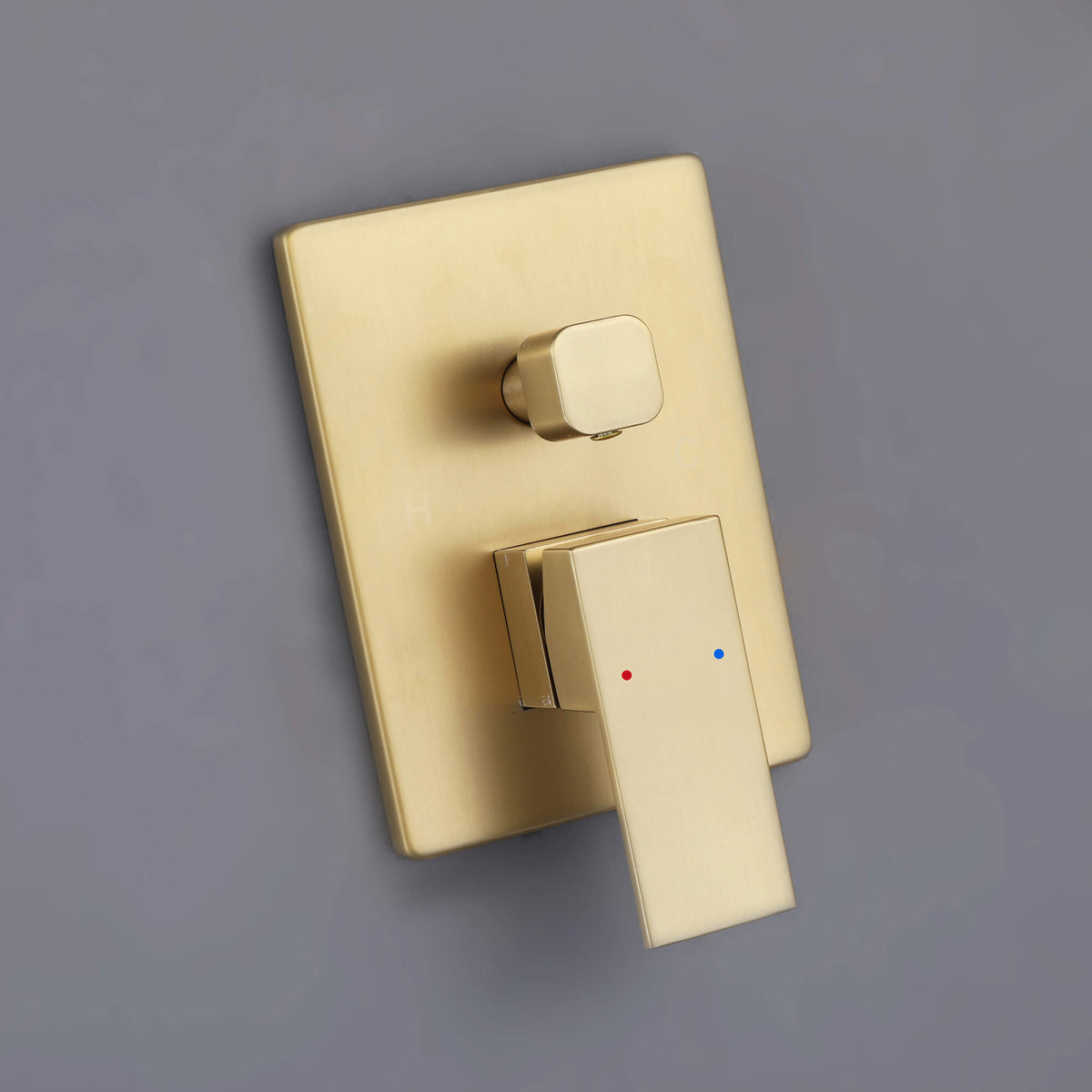 Minimalist Dual-Outlet Shower System with Ultra-Thin Square Rain Head and Linear Hand Shower