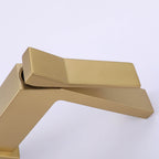 Minimalist Single-Handle Basin Faucet with Crisp Geometric Profiles