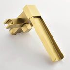 Cube Modern Solid Brass Freestanding Tub Filler Faucet with Hand Shower