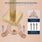 Fast-Filling Waterfall Freestanding Tub Faucet with Hand Shower