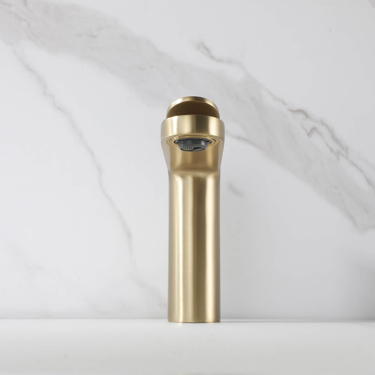 Modern Minimalist High-Flow Basin Faucet with Rigid Flat Spout