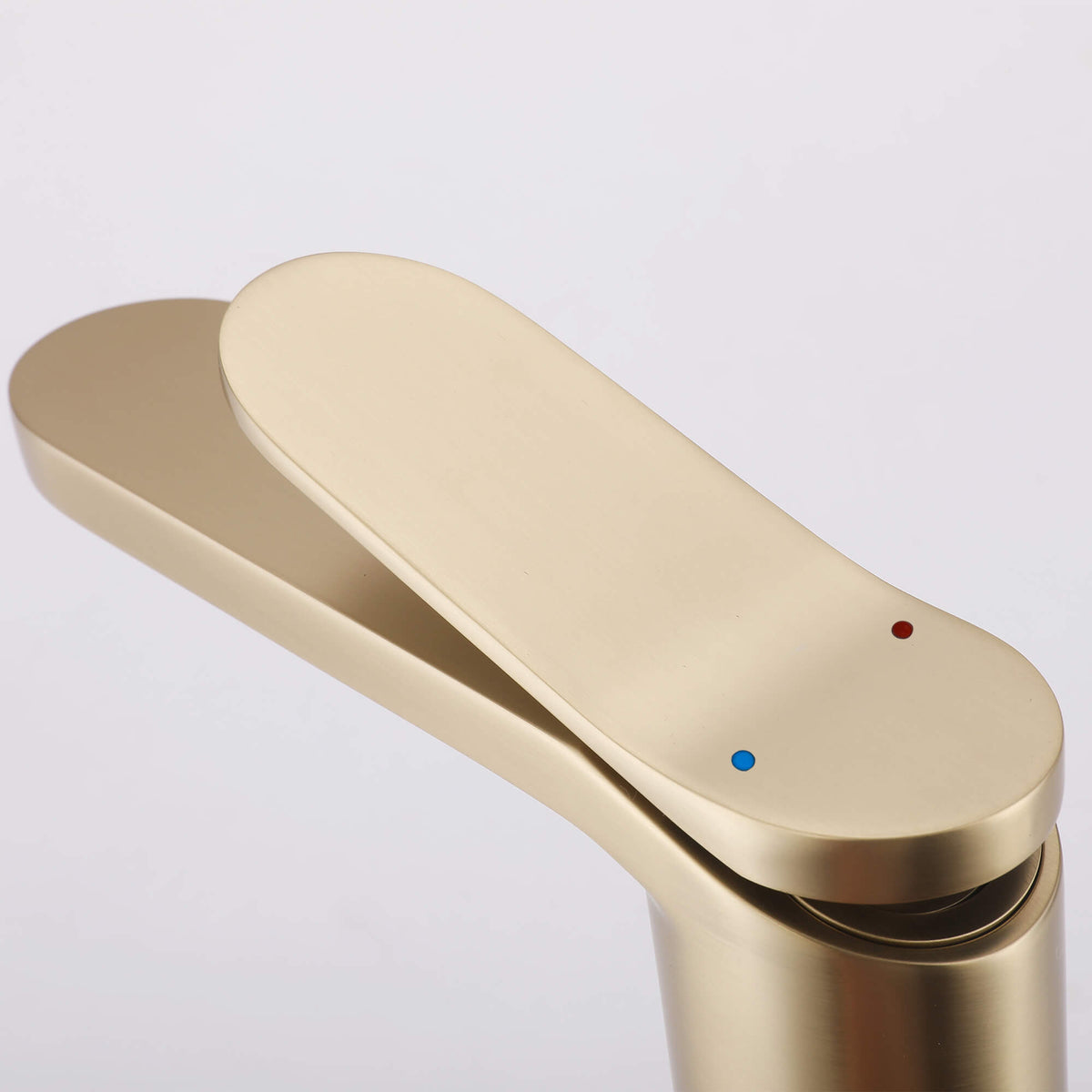 Modern Minimalist High-Flow Basin Faucet with Rigid Flat Spout