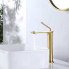 Minimalist Single Hole Single Handle Bathroom Faucet with removable aerator