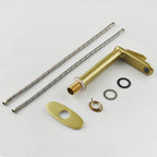 Minimalist Single Hole Single Handle Bathroom Faucet with removable aerator