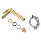 Minimalist Single Hole Single Handle Bathroom Faucet with removable aerator