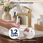 Modern Single-Hole Single-Handle Bathroom Sink Faucet