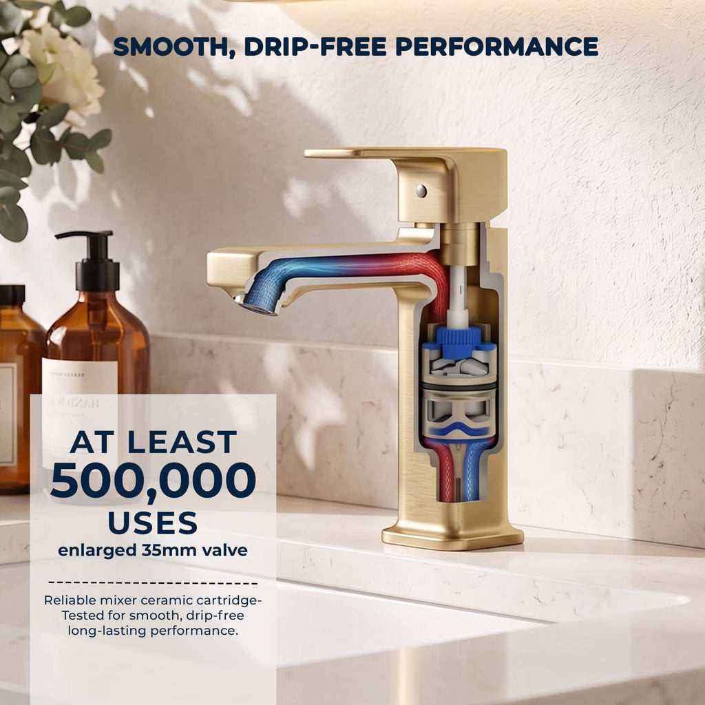 Modern Single-Hole Single-Handle Bathroom Sink Faucet