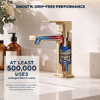 Modern Single-Hole Single-Handle Bathroom Sink Faucet