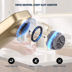 Modern Single-Hole Single-Handle Bathroom Sink Faucet