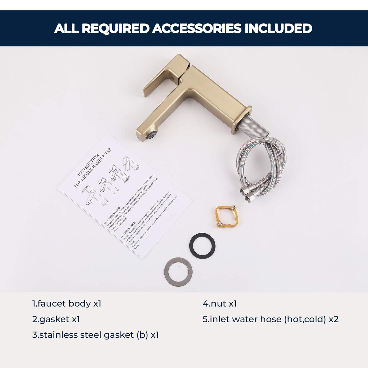 Modern Single-Hole Single-Handle Bathroom Sink Faucet
