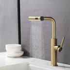 Smart Kitchen Faucet with Temperature Display & 3-Function Pull-Out Sprayer