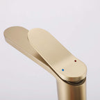 Tall Modern Minimalist Vessel Sink Faucet with Elongated Splash-Free Spout