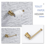 4-Piece Bathroom Hardware Set | 304 Stainless Steel Wall Mounted